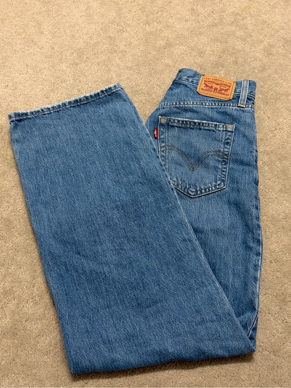 Women’s Levi's Classic Straight Medium Blue Jeans